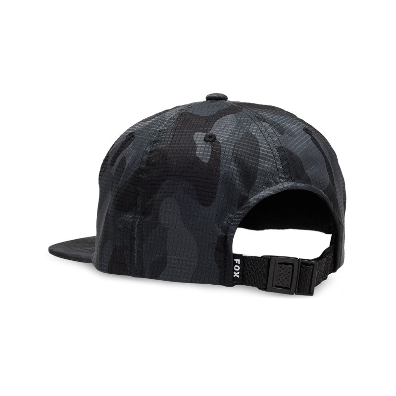 Fox Black snapback Cap Base Over Hat Black Strapback Hatstore